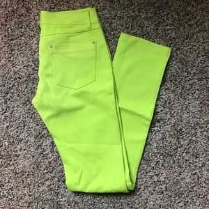 Lime Green Stretch Jeans