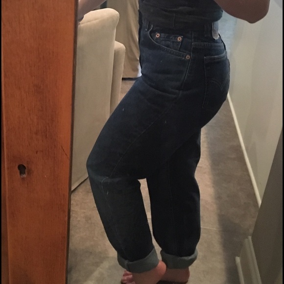 Vintage Levi's 550 high waisted jeans dark wash - Picture 3 of 4