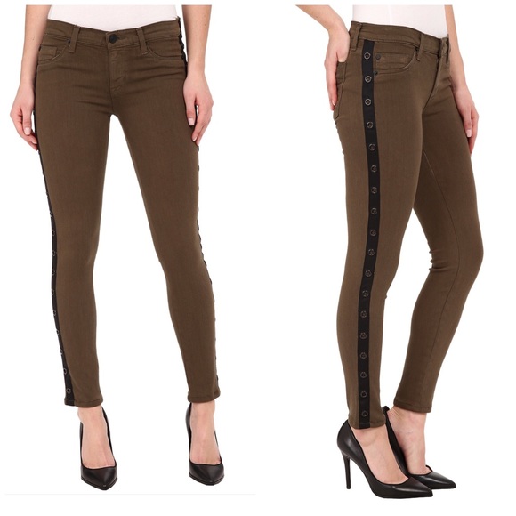 Hudson Jeans Denim - NWT Hudson Green Grommet Skinny Luna Jeans