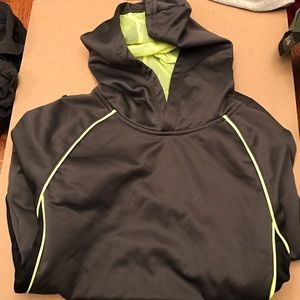 Black and Neon Green Sweatshirt