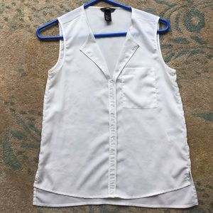 H&m white sleeveless top 4