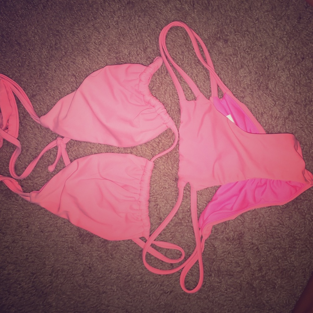 Swimsuit Small bottoms, medium top.