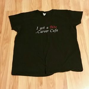 T shirt  I got a bite at carver cafe.