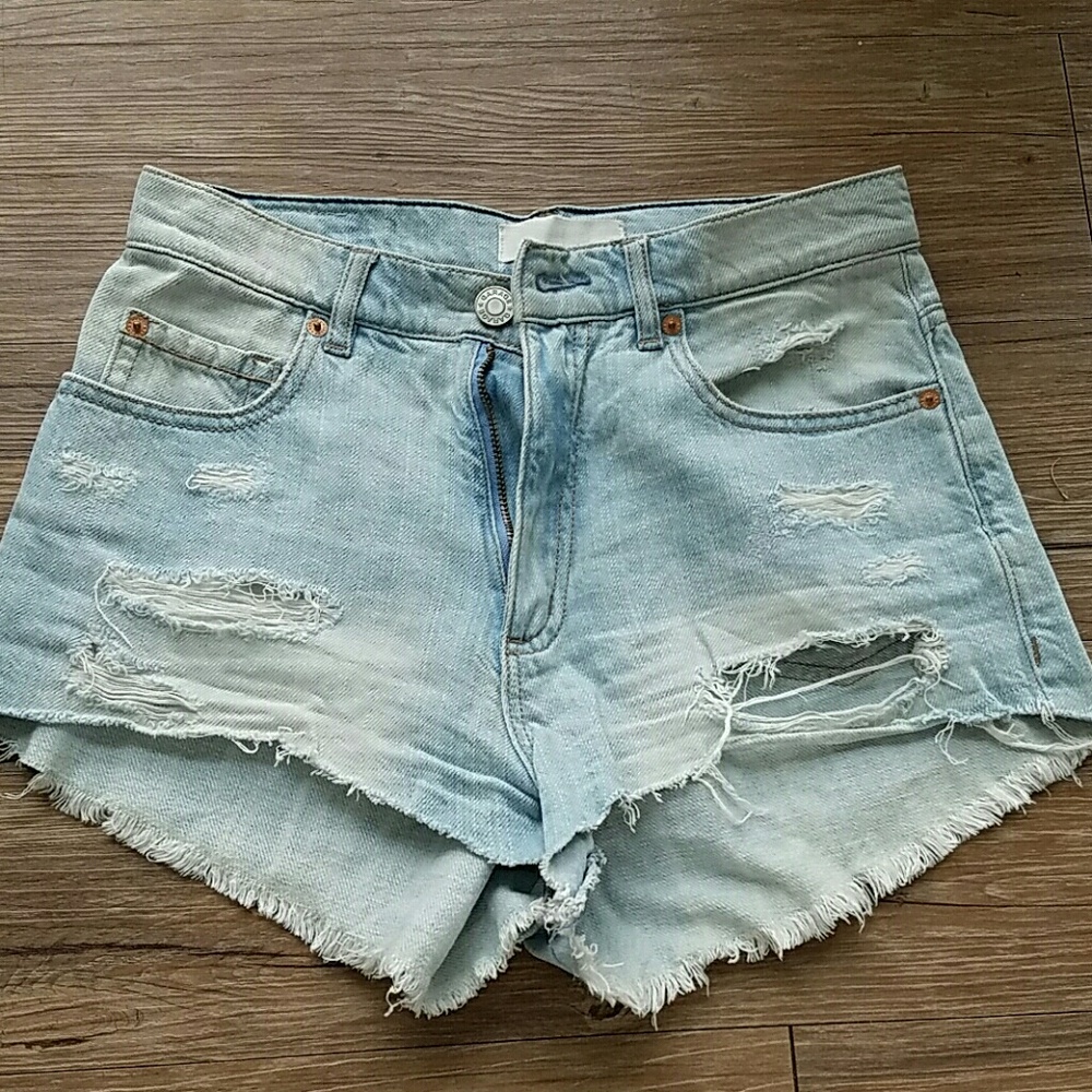 NWOT Garage high waist distressed denim