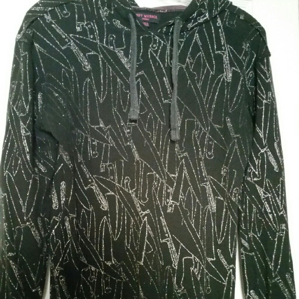 Andy Warhol pull over with glitter knives