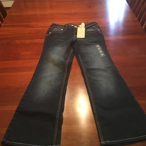 NWT girls Justice boot cut jeans in size 10 1/2