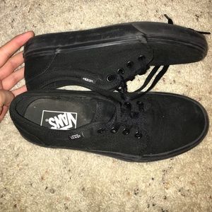 Womans black vans