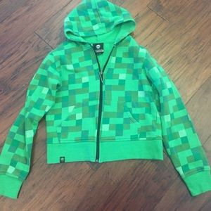 Minecraft Hoodie size M (10-12). EUC.