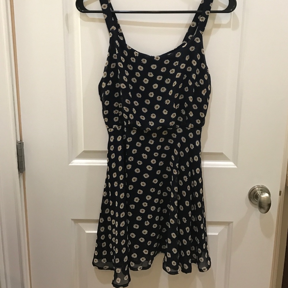 Luca couture Navy floral mini dress