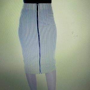 Material Girl Striped Pencil Skirt size XS-NWT