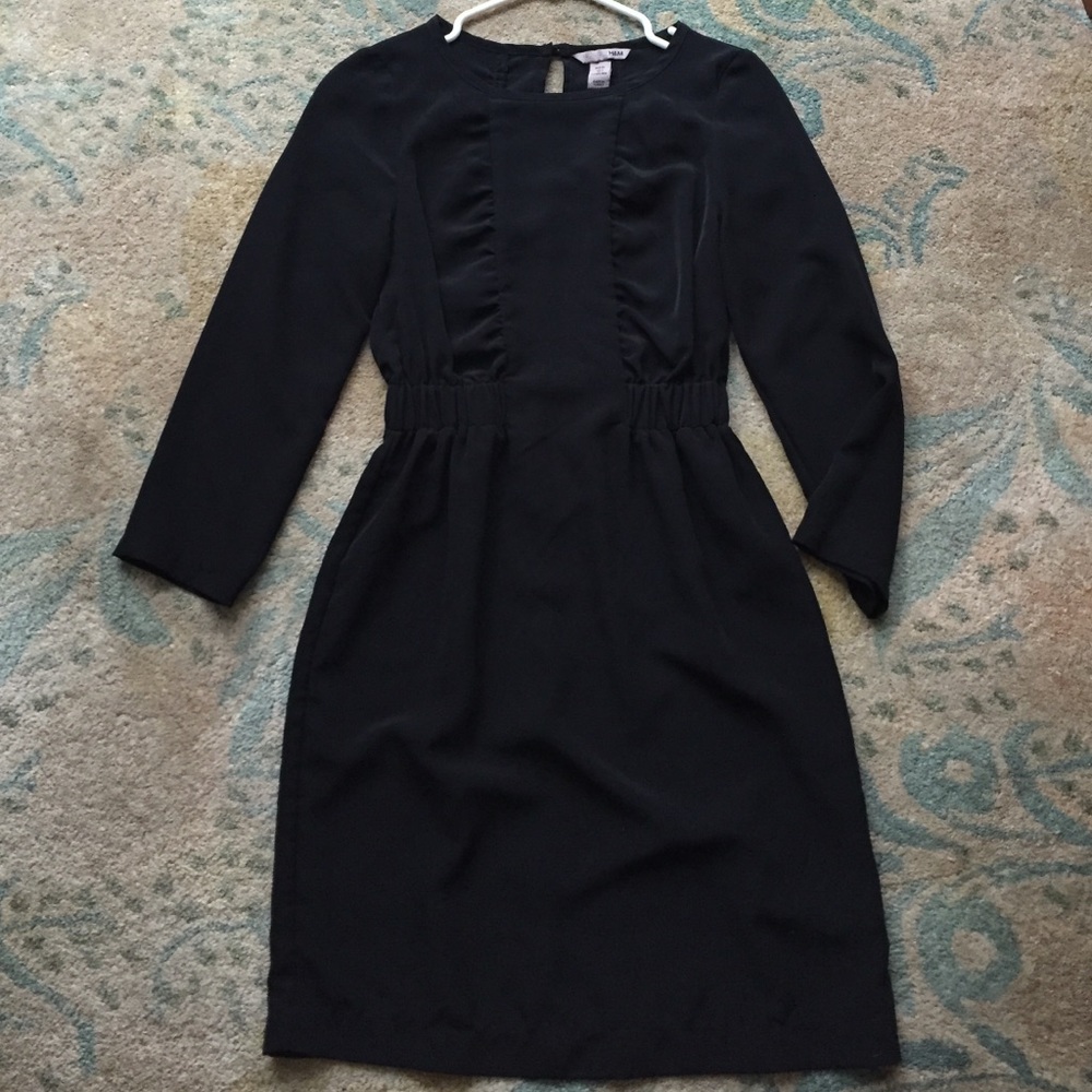 H&M 3/4 sleeve black dress 4