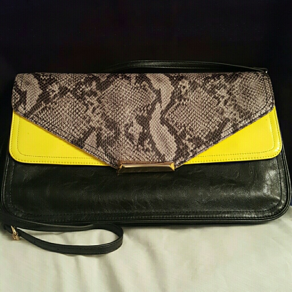 Snake print clutch/crossbody