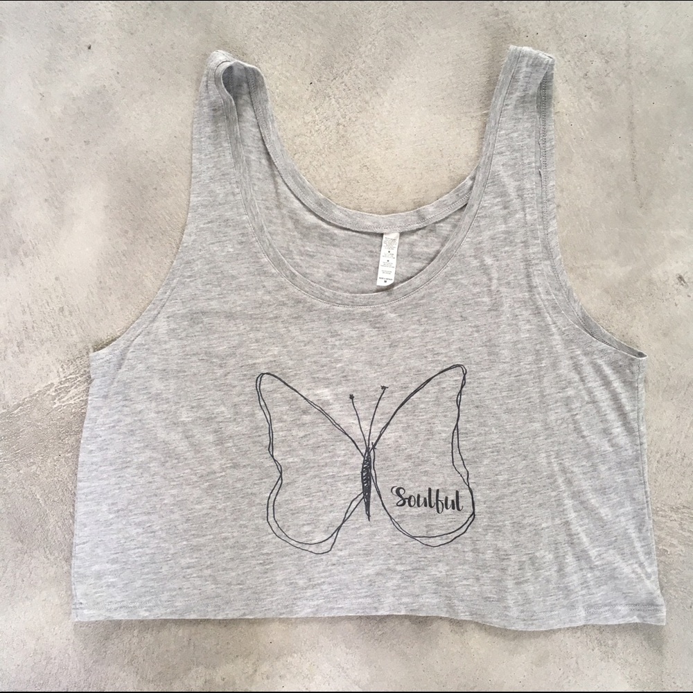 Soulful butterfly yoga top