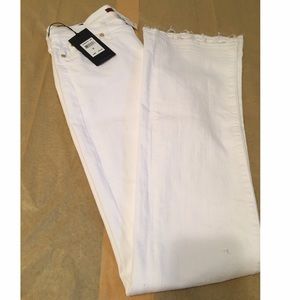 7 For All Mankind White Jeans