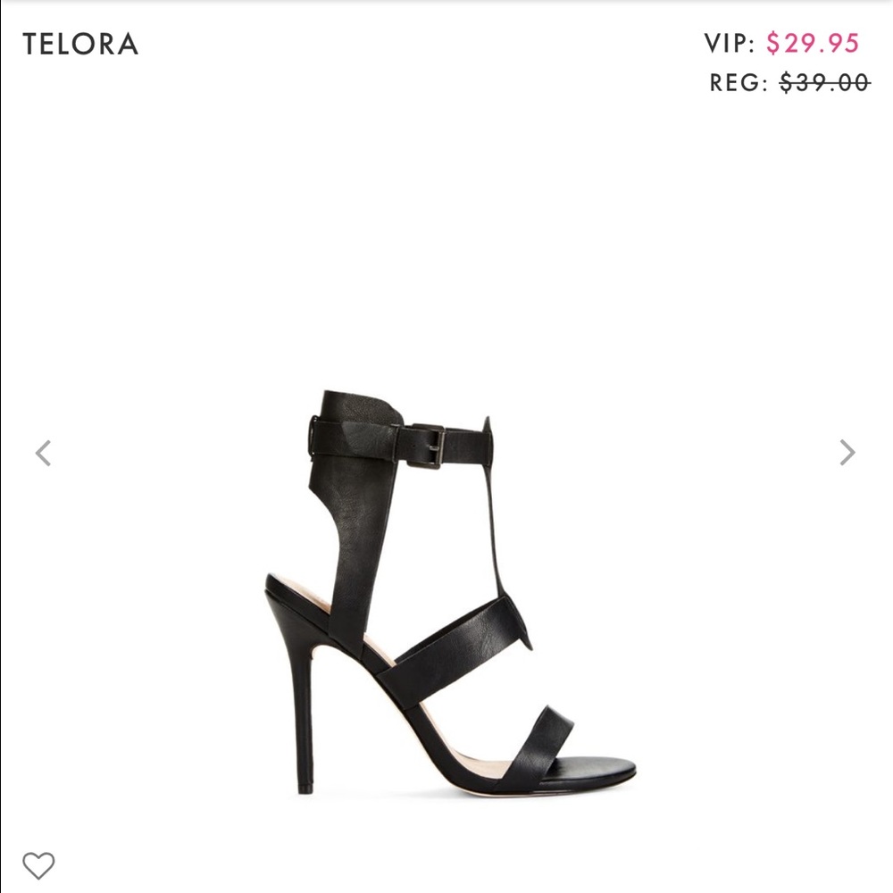JustFab Telora Black High Heel Sandals 7.5 NIB - Picture 1 of 4