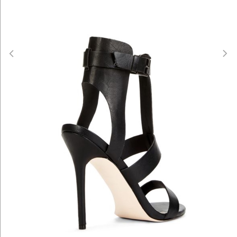 JustFab Telora Black High Heel Sandals 7.5 NIB - Picture 3 of 4