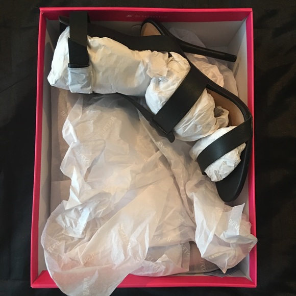 JustFab Telora Black High Heel Sandals 7.5 NIB - Picture 4 of 4