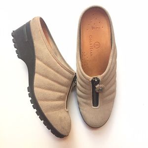 NEW Cole Haan Nike Air Dade Waterproof Suede Clogs