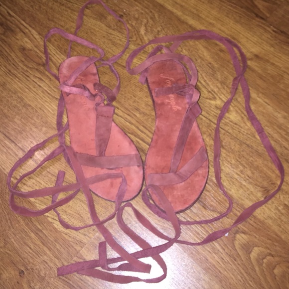 Free people lace up gladiator sandals - Picture 1 of 4