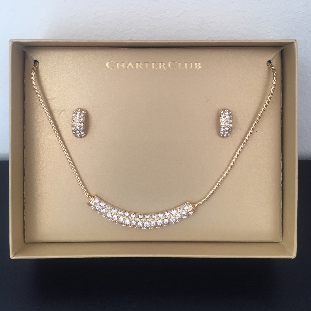 Fashion Jewelry Set | Huggies + Necklace