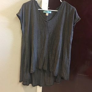 Beautiful striped asymmetrical shirt!