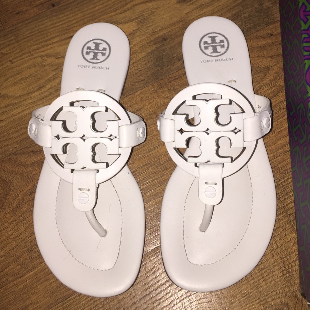 Tory burch miller flip flops