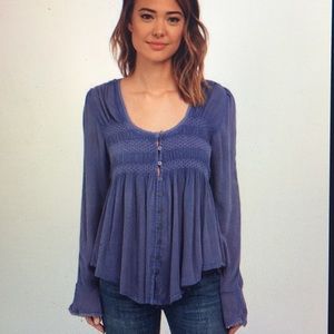 Free People boho chic blouse - size small