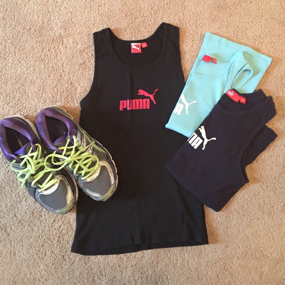 Lot of 3 medium puma tank tops