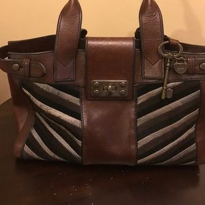 Fossil Leather Satchel