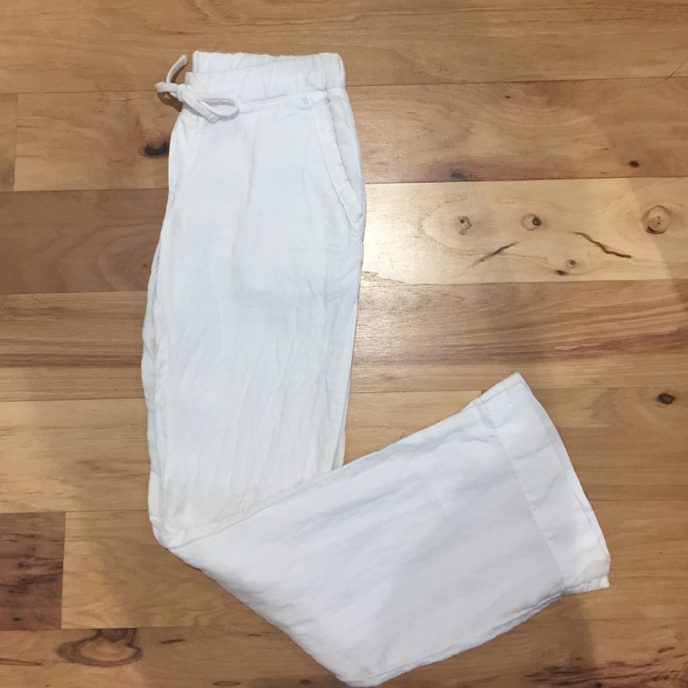 White Linen Pants