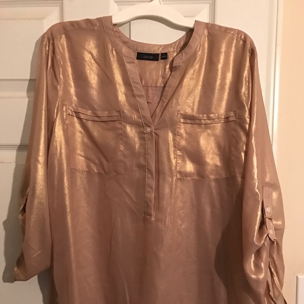 Gold women's top