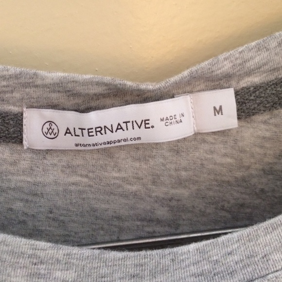 Alternative Light Grey T Shirt Dress Sz M - Picture 3 of 4