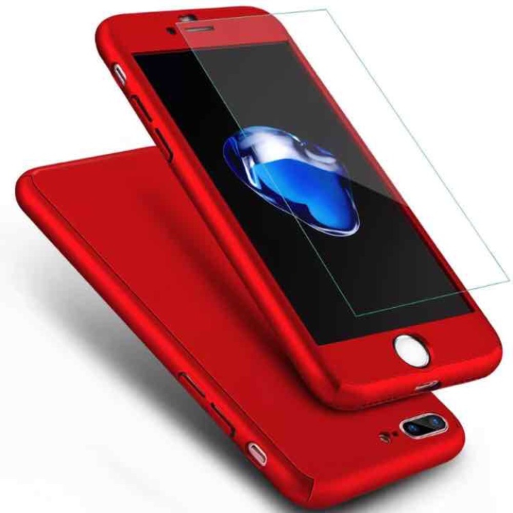 iPhone 6/6s, 6+/6S+,7/7+ 360 case+ temper glass