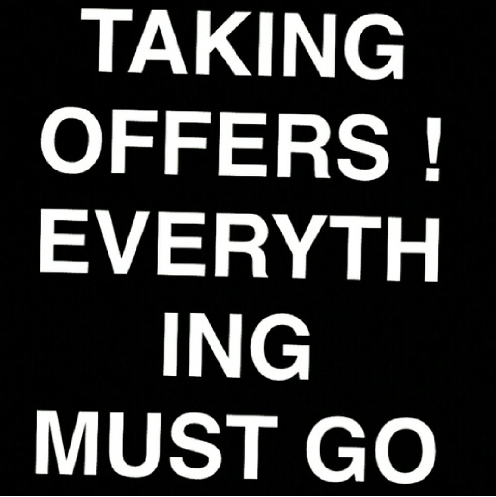 CLOSET SALE! EVERYTHING MUST GO