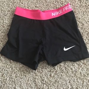 Nike pro spandex shorts
