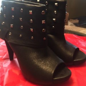 Black studded boots