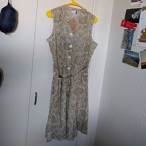 Peach Couture paisley dress