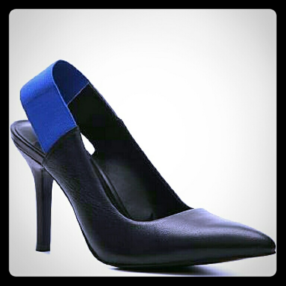 BCBG Paris Heels Black/Blue Daze