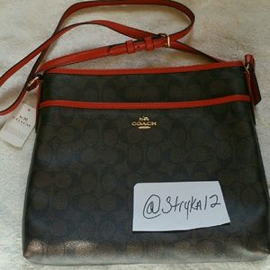 Coach Signature File Crossbody Bag F34938