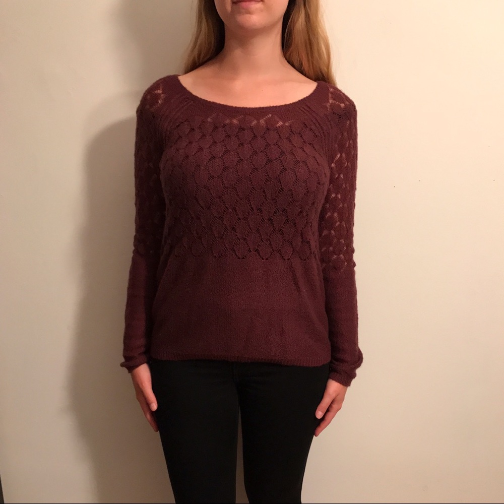 Burgundy Sweater