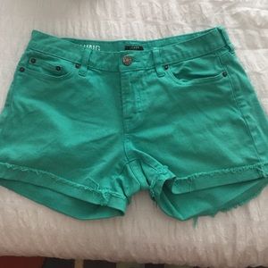 Super Cute J.Crew colored jean shorts