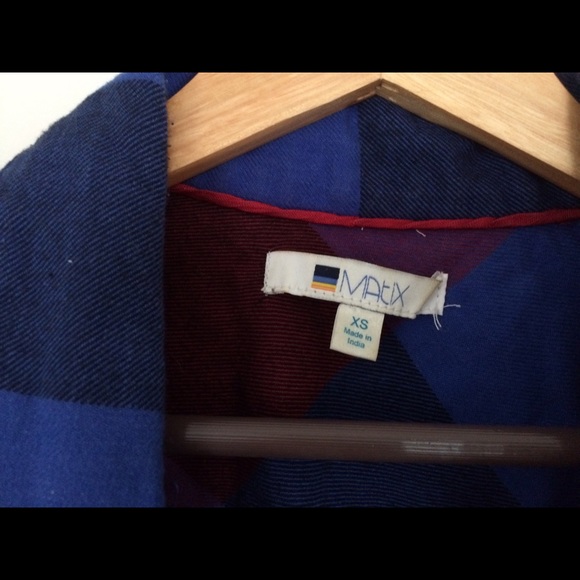 MATIX button down plaid tunic - Picture 2 of 4