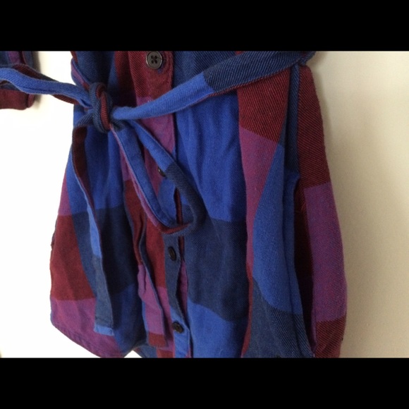 MATIX button down plaid tunic - Picture 3 of 4