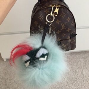 Monster fur bag charm