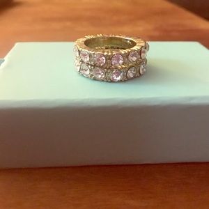 Beautiful gold/diamond bands - 2