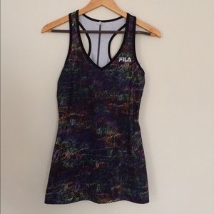 Multicolor FILA athletic tank