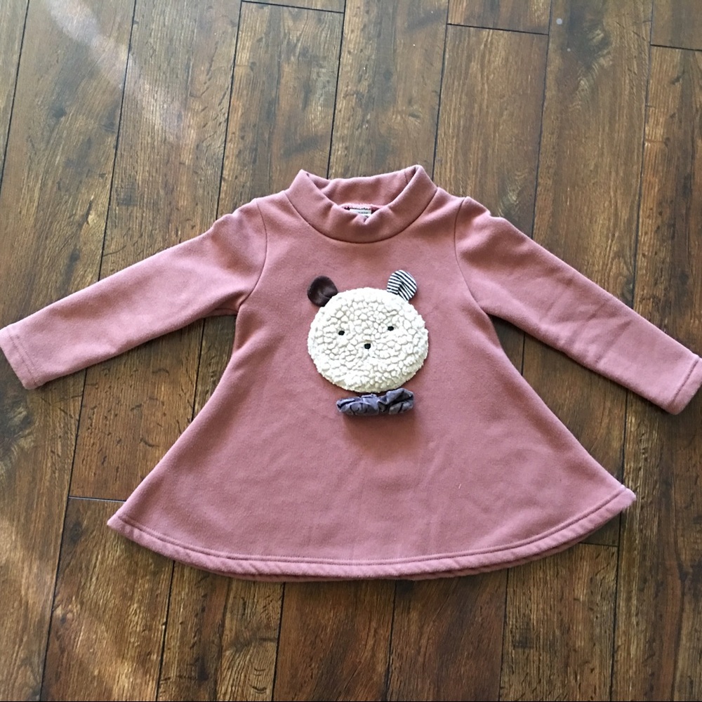 Toddler Girls Fleece Lined Sweater
