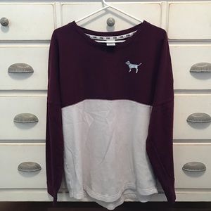 Burgundy PINK by Victoria Secret Crewneck
