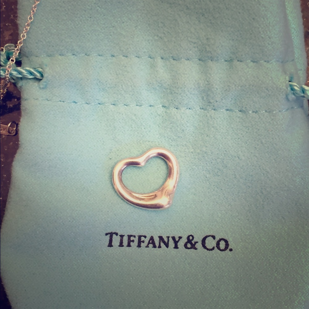 Tiffany open heart necklace