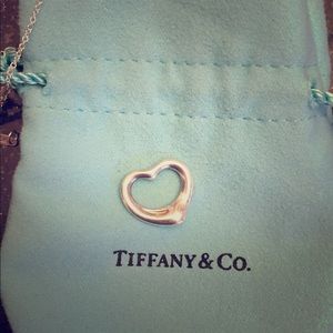 Tiffany open heart necklace